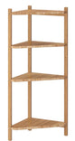 RÅGRUND Corner shelf unit, bamboo, 34x99 cm