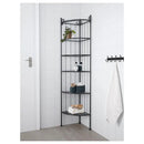 RÖNNSKÄR Corner shelf unit, black