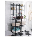 RÖNNSKÄR Shelving unit, black, 42x176 cm