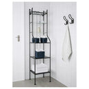 RÖNNSKÄR Shelving unit, black, 42x176 cm