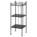 RÖNNSKÄR Shelving unit, black, 42x103 cm