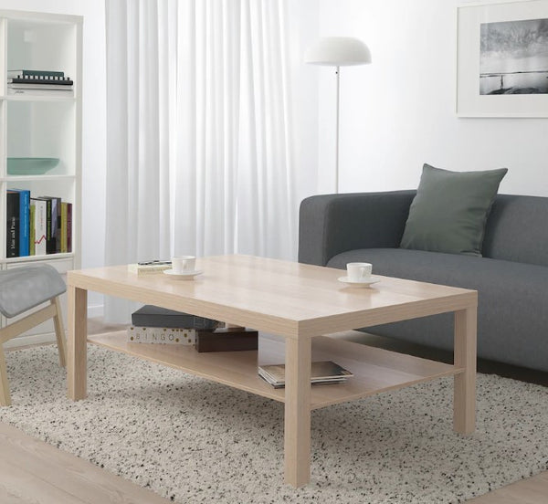 LACK Coffee table, white stained oak effect, 118x78 cm