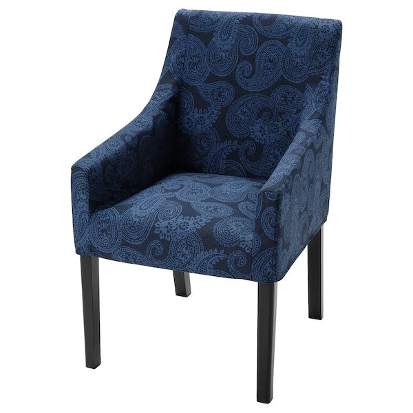 SAKARIAS Chair frame with armrests, Kvillsfors blue