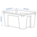 SAMLA Box, transparent, 56x39x28 cm/45 l