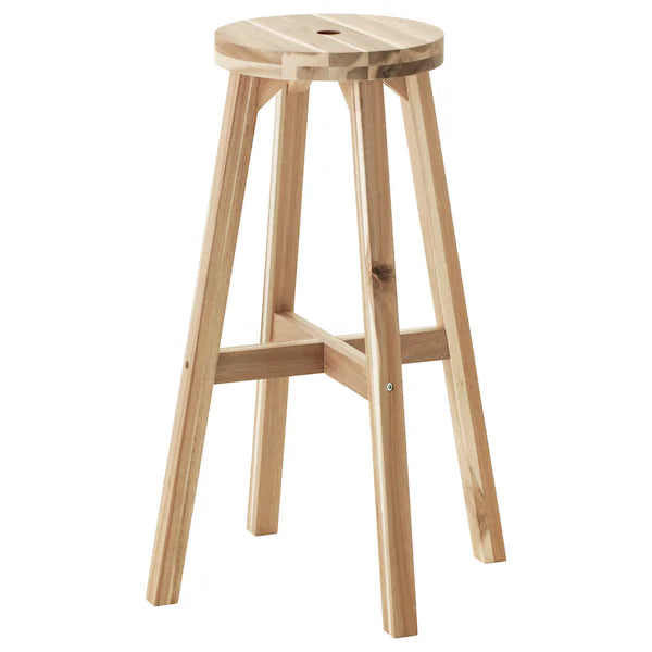 SKOGSTA Bar stool, acacia, 48x70 cm