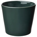 SKOGSVINBÄR Plant pot, in/outdoor black-green, 15 cm