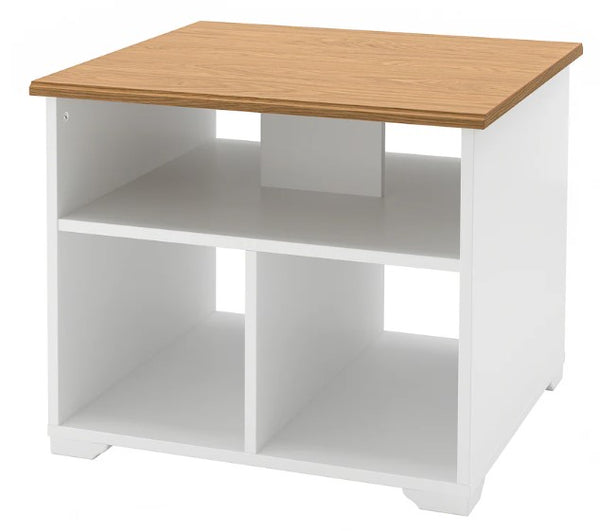SKRUVBY Coffee table, white, 60x60 cm