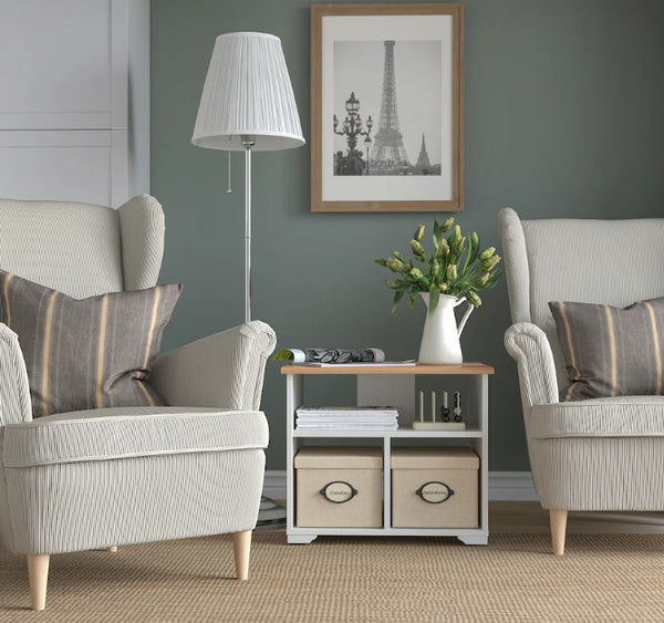 SKRUVBY Coffee table, white, 60x60 cm