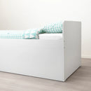 SLÄKT Bed frame with storage, white, 90x200 cm