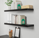 LACK Wall shelf, black-brown, 110x26 cm