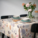 SOMMARFLOX Tablecloth, patterned stones/multicolour, 145x145 cm