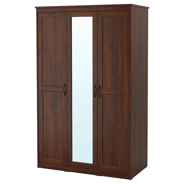 SONGESAND Wardrobe, brown, 120x60x191 cm