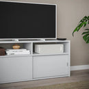 SPIKSMED TV bench, light grey, 97x32 cm