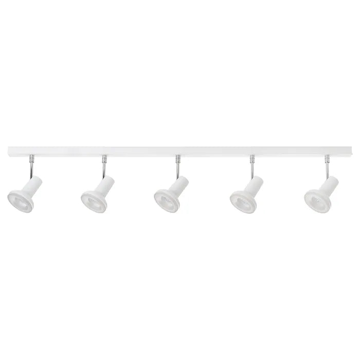 STRATOSFAR Ceiling spotlight with 5 spots, white/chrome-plated