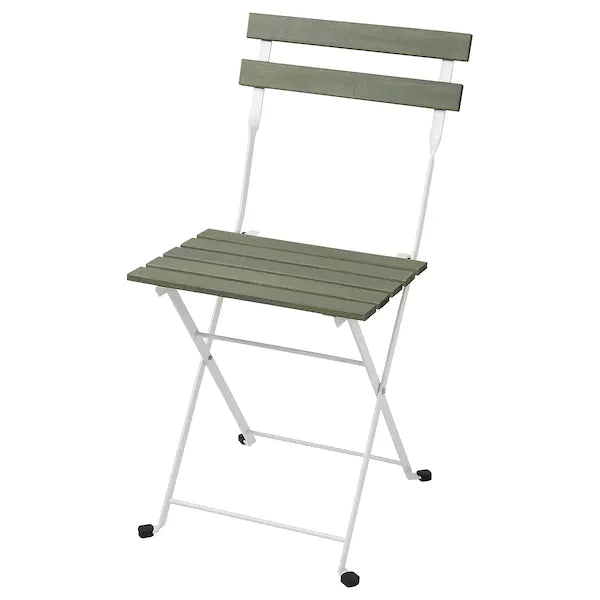 TÄRNÖ Chair, outdoor, foldable white/green