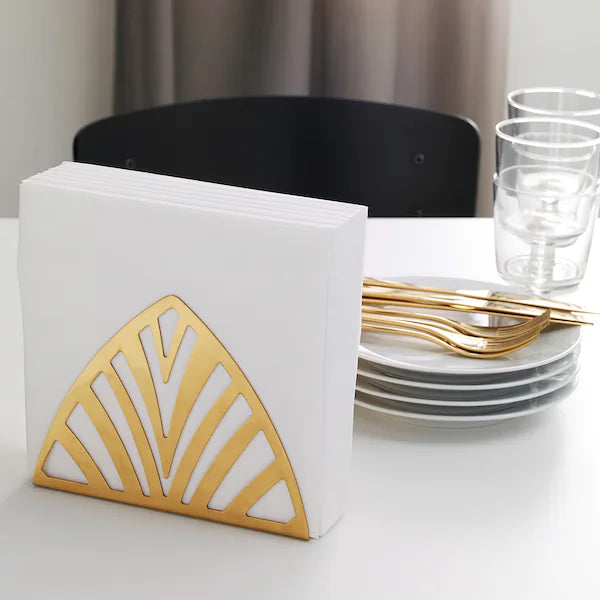 TILLSTÄLLNING Napkin holder, brass-colour