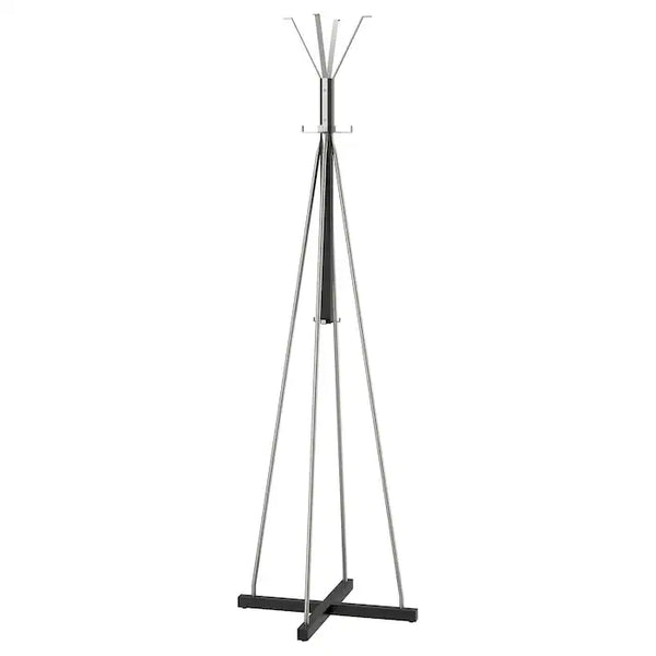 TJUSIG Hat and coat stand, black, 193 cm