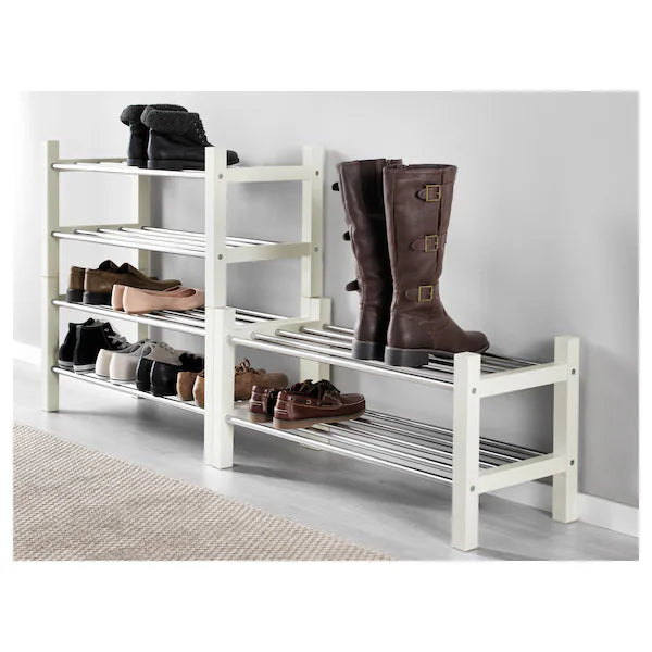 TJUSIG Shoe rack, white,79x32x37