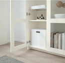 BRIMNES Glass-door cabinet, white, 80x190 cm