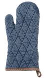 GRILLTIDER Oven glove, blue/brown