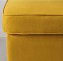 STRANDMON Footstool, Skiftebo yellow