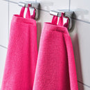 VÅGSJÖN Bath towel, bright pink, 70x140 cm