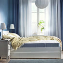 VESTMARKA Sprung mattress, extra firm/light blue, 180x200 cm