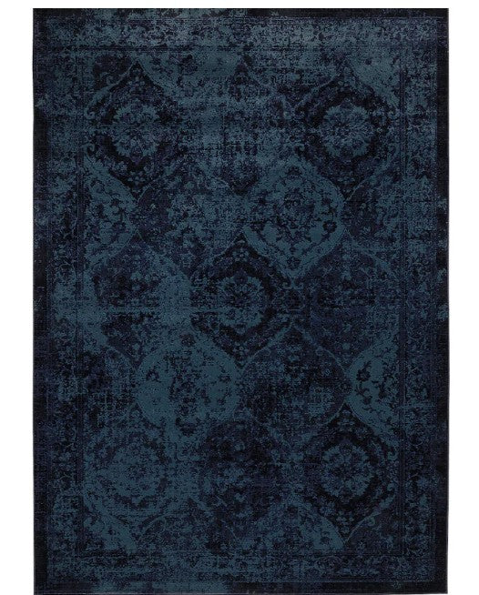 VONSBÄK Rug, low pile, dark blue, 170x230 cm