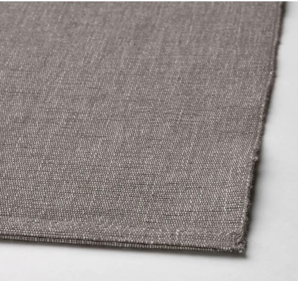 SVARTSENAP Place mat, grey, 35x45 cm