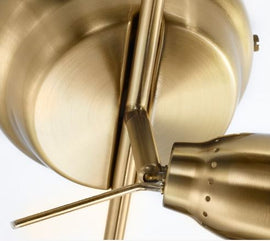 BAROMETER Ceiling track, 5-spots, brass