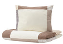 BRUNKRISSLA Duvet cover and 2 pillowcases, brown, 200x200/50x60 cm