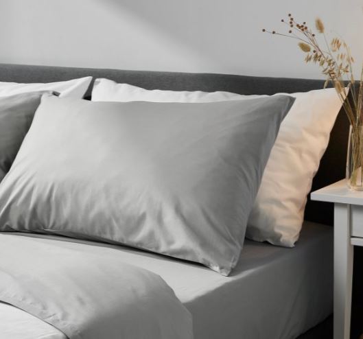 DVALA Pillowcase, light grey, 50x60 cm
