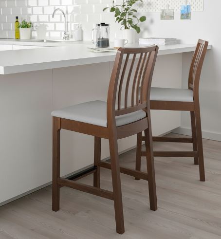 EKEDALEN IKEA bar stool, brown 62 cm