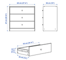 GURSKEN IKEA chest of 3 drawers. 69x67 cm