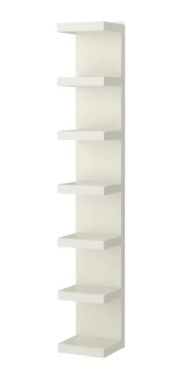 LACK IKEA wall shelf unit, white 30x190 cm