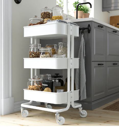 RASKOG IKEA trolley white 35x45x78  cm