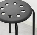 MARIUS Stool, black, 45 cm