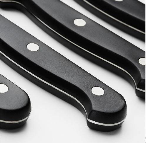 SNITTA IKEA knife set of 4, black.