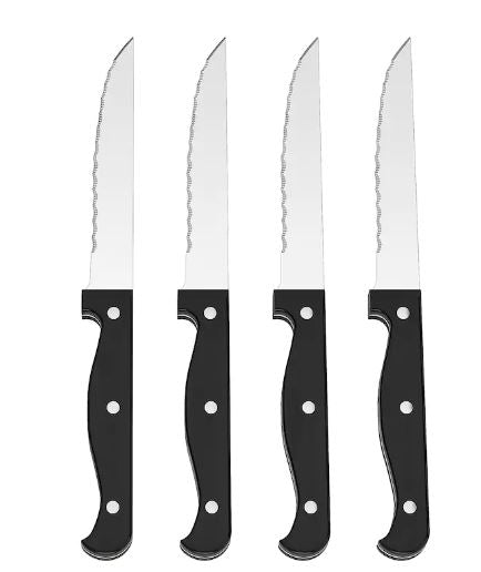 SNITTA IKEA knife set of 4, black.