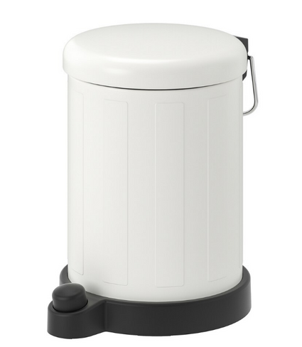 TOFTAN Waste bin, white, 4L