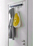 TJUSIG hanger for door/wall black