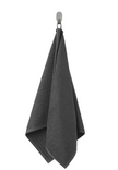 VAGSJON hand towel, dark grey, 50x100cm