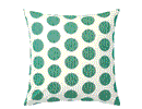 ASATILDA Pillow Cushion Cover White With Green Dots 50x50