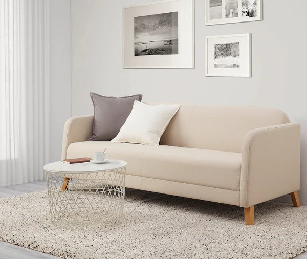 LINANÄS 3-seat sofa, Vissle beige