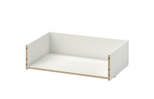 BESTÅ Drawer frame, white, 60x15x40 cm