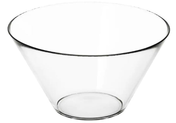 TRYGG Serving bowl, clear glass, 28 cm