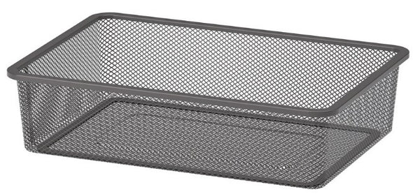 TROFAST Mesh storage box, dark grey, 42x30x10 cm