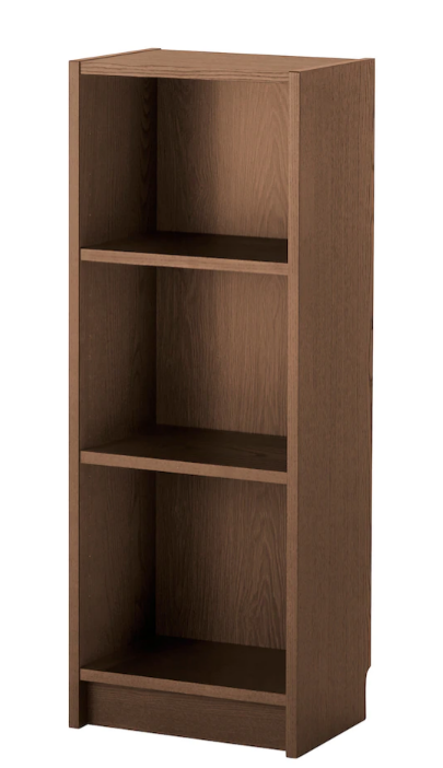 BILLY Bookcase, brown ash veneer, 40x28x106 cm