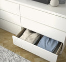 MALM Chest of 6 drawers, white, 160x78 cm >