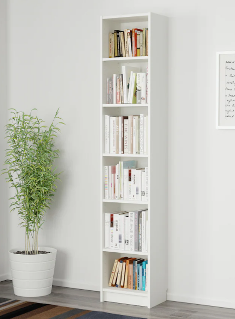 BILLY Bookcase/OXBERG white, 40x28x202 cm